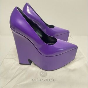 Versace Tempest Leather Platform Pump Women's